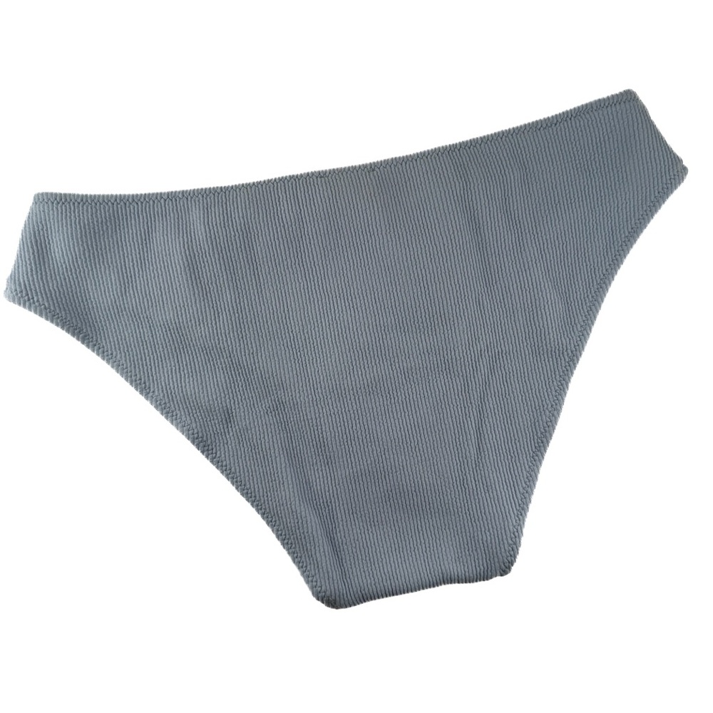 GANNI Ribbed Bikini Bottoms Light Blue Size 38 (US M/6) NWT - Picture 2 of 6